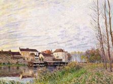 una tarde en moret final de octubre (alfred sisley).jpg